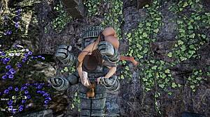 Lara Croft Awakens Ancient Statue for Sperm Ritual in 3D Hentai