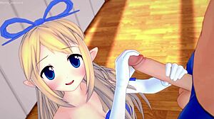 Flonne šíleně zamilovaná sundává ručník na zábavu před spaním Disgaea