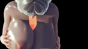 big tits in 3d cg animation, with anime characters in 3d cartoon animations. Big tits, tits