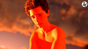 Mature woman shares deep passion with young 18+ man in 3d animation