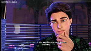 Putinha tarada de meia-irmã tenta pau grande na buceta apertada molhada, buceta esticada enquanto cavalga pau, calouras 15 por Pantsu Interactive 3D hentai porn games