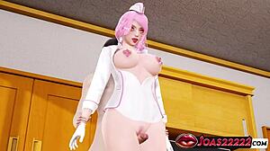 Hot Tsukada Air Hostess With Big Ass And Pierced Tits Gets Anal Piledriver Creampie