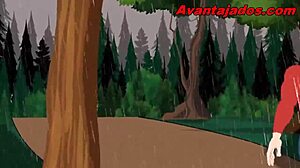 Gay blowjob in the park