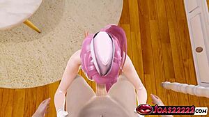 Tsukada stewardesa obsługuje dużego kutasa ręką i ustami