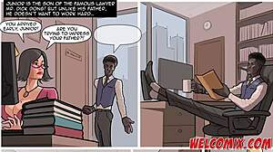 hot blonde nailing that job interview with interracial fun in comics 😏