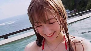 part1 cute smiling girl rides big ass and squeezes cum in ichalove sex