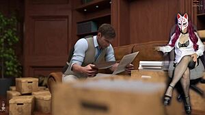 Η Deam τελειώνει στα εσώρουχά της στο γραφείο