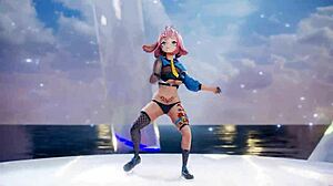 I watch newjeans strip tease to hype boy in mmd.