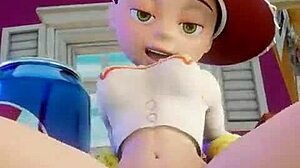 Jessie har sex i Andys værelse klædt version