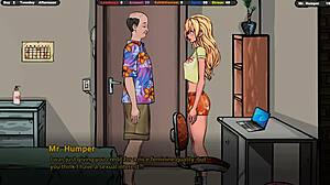 Landlord Cums On Jenny's Ass