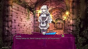 Monster Girl Ancilla Delivers Deepthroat Blowjob and Creampie.