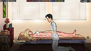 ماسور متحمس يدلك ثديين بنت بريئة