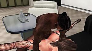 Babydoll Takes Huge Cock Deep Inside and Squirts Cum