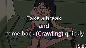 Spending the day with nagatoro in femdom cage