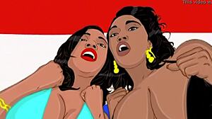 תחת של שרוקי די נזדקר מאחור במסטה עם חברת התחת הגדול