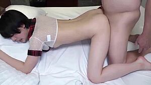 Без цензура японска красавица кремпай сладка униформа косплей тийн