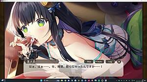 Monster Musume Tdx мимик-девочка Asta в спальне, сцена 1, конкурс готовки