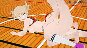 Химико Тога и Мицуки Бакуго чирлидърки яко секс с Изуку Мидория My Hero Academia хентай