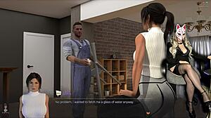 Naughty Lara undresses in episode 26