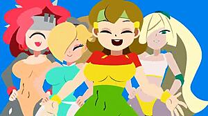 エクササイズモチベーションアニメでヨガジムワークアウト