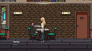 Domovník stříká na Jennyinu prdel