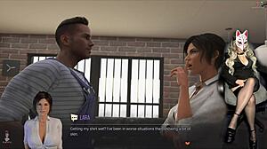 Naughty Lara undresses in episode 26