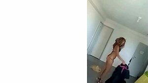 Cam show and stripping for a group of viewers