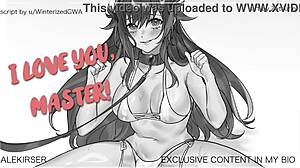 Fierce wolfgirl in heat commands breeding in ASMR audio roleplay