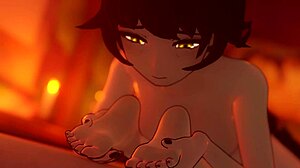 Kali Adora os Pés Nus de Blake?