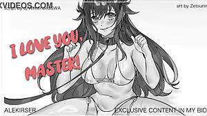 Fierce wolfgirl in heat commands breeding in ASMR audio roleplay