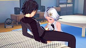 واو! فتاة آيدول صوفي تقوم ببلوب جوب ونيك مع ولد قبل عرض كبير في هنتاي 3D مجموعة