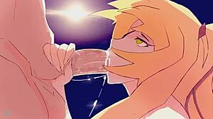 Fischl Sucking Big Cocks In This Hentai Animation 😈