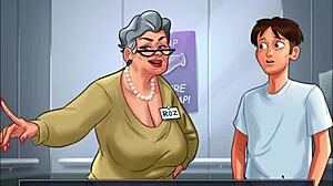 Summertime Saga - Hospital Workers Suck A Huge Cock Roz And Nurse Scenes