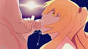 פישל מוצצת זינים גדולים באנימציה הנטאי הזו 😈