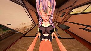 POV Mitsuri Kanroji si užívá šukání, aby sledovala, jak jí poskakují prsa v Demon Slayer Hentai