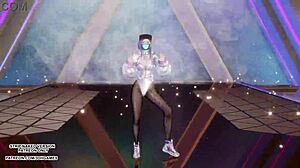 mmd aespa - supernova akali panas tarian kpop league of legends hentai tanpa sensor