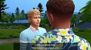 Sims4 - helg hos Mike og pappaen del 1