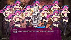 Monster Girl Ancilla Delivers Deepthroat Blowjob and Creampie.