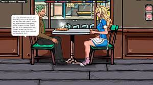 the masseur convinces her to don a bikini, then ravages her body