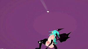 Morrigan Aensland performs nude dance and sex in hentai darkstalkers mmd 3d!