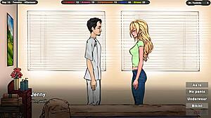 the masseur convinces her to don a bikini, then ravages her body