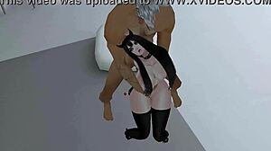 العجوز يستغل خروج زوجته ليجلب فتاة وردية ساخنة 2