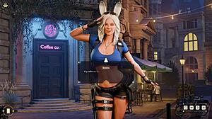 She Grabbed the Barista's Dick and Began to Dominate Him