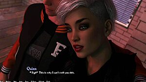 Being A Dik 147 - Having A Romantic Date With Alt Girl Quinn And Kissing Her In The Rain