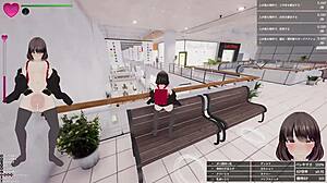 big dick schoolgirl gets bukkake in shopping mall!