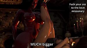 Pekelná succubus veřejný anál šukání