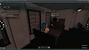 Young Girl Pays Boyfriend's Debts with Blowjob and Dancing in Roblox Ep1