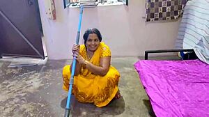 Hey, that bhabhi getting rough doggystyle fucking in the kitchen with big tits and monster cock...