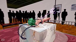 tatsumaki exisivision pussy squirting in one punch man 3d hentai.