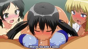 Follando estudiantes tetonas en el tren hentai